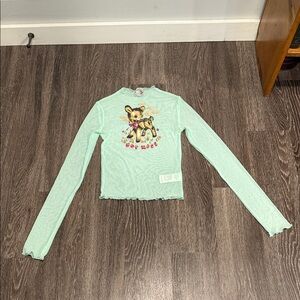 Urban Outfitters Mint Green Long Sleeve Tee